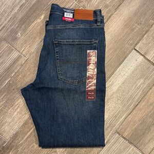 Lucky Brand Men's Dark Blue Athletic Slim Jeans 2 way stretch 34 x 30
